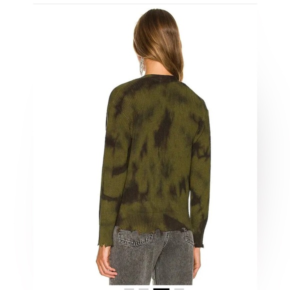 Young Fabulous and Broke green camo Tie-Dye distressed Women's Cardigan. New - Picture 3 of 11